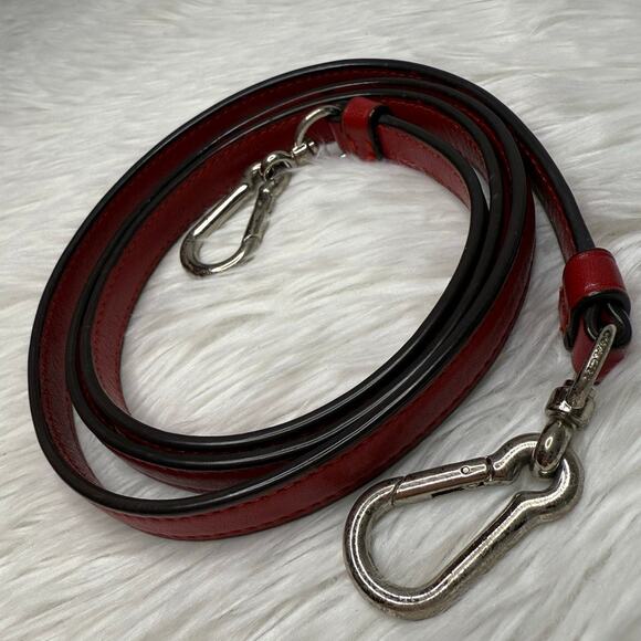 COACH Red Silver Replacement Shoulder Strap - Picture 4 of 7